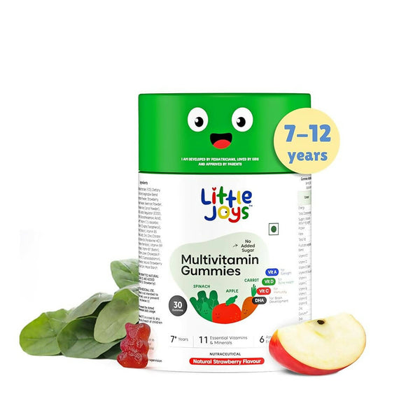 Little Joys Multivitamin Gummies for Kids (7-12 yrs) - No Sugar Added|Strawberry Flavor - Distacart