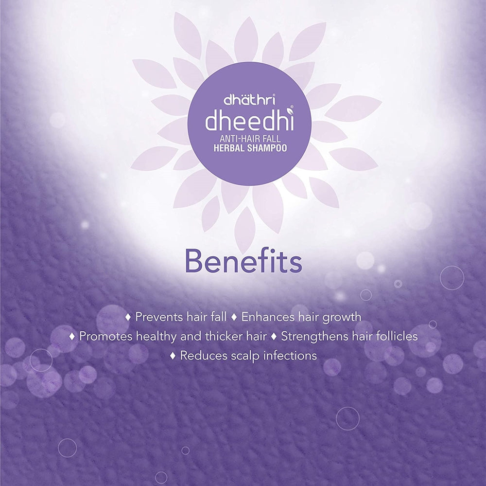 Dhathri Ayurveda Dheedhi Anti-Hairfall Herbal Shampoo Benefits
