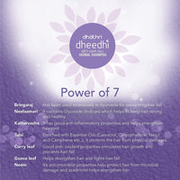 Thumbnail for Dhathri Ayurveda Dheedhi Anti-Hairfall Herbal Shampoo Ingredients 