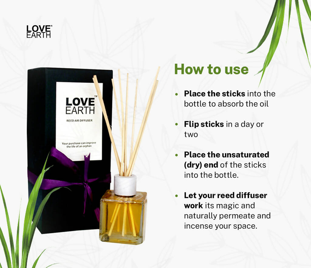 Love Earth Reed Diffuser- Lemongrass - Distacart