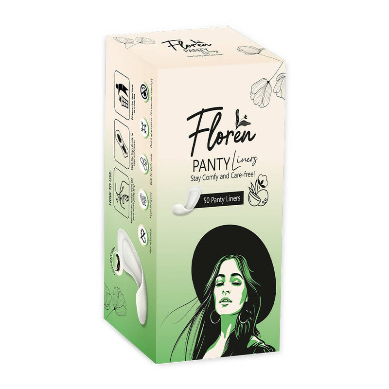 Floren Panty Liners Curvy Design for Extra Comfort - Distacart