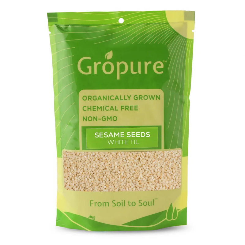 Gropure Organic Sesame Seeds White - Distacart