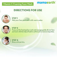 Thumbnail for Mamaearth Vitamin C Foaming Face Wash Direction for Use
