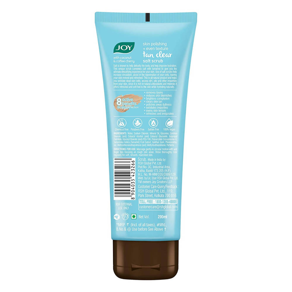 Joy Skin Polishing + Even Texture Tan Clear Salt Scrub - Distacart