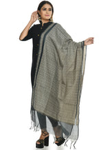 Thumbnail for Mominos Fashion Moeza Handloom Cotton Grey Dupatta - Distacart