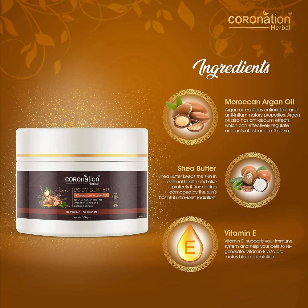Coronation Herbal Moroccan Argan Oil Body Butter - Distacart