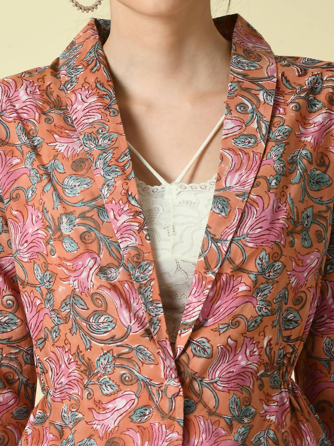 Myshka Women's Multi Shawl Neck Coat With Trousers - Distacart