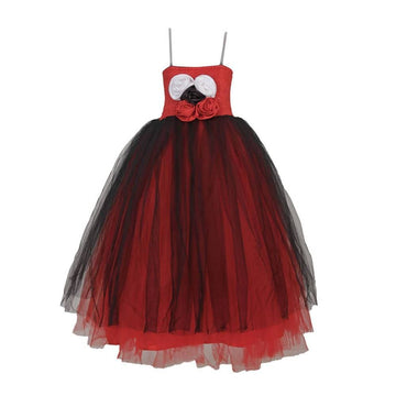Asmaani Baby Girl Multi-Color Satin A-Line maxi Full Length DRess (AS-DRESS_220252) - Distacart