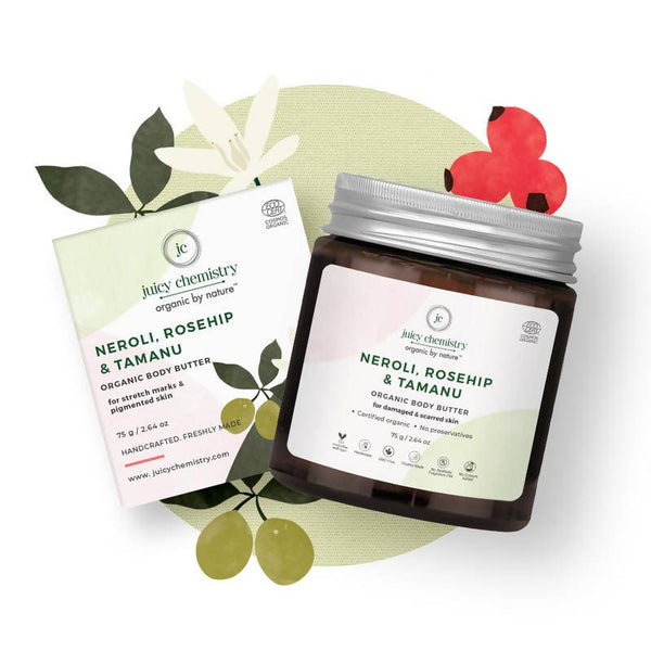 Juicy Chemistry Neroli, Rosehip & Tamanu Organic Body Butter - Distacart