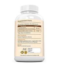 Thumbnail for Ramini Bio Nutrition Curcumin Piperine 500mg Veg Capsules - Distacart