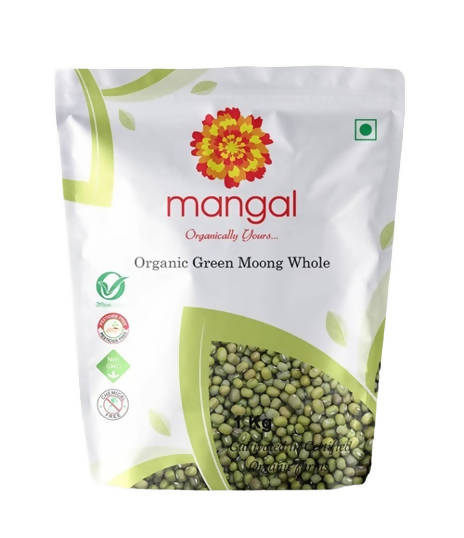 Mangal Organics Green Moong Whole - Distacart
