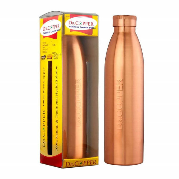 Zap impex Copper Water Bottle Sipper Pure Copper Bottle with Sipper, 25 oz  Color: Brown