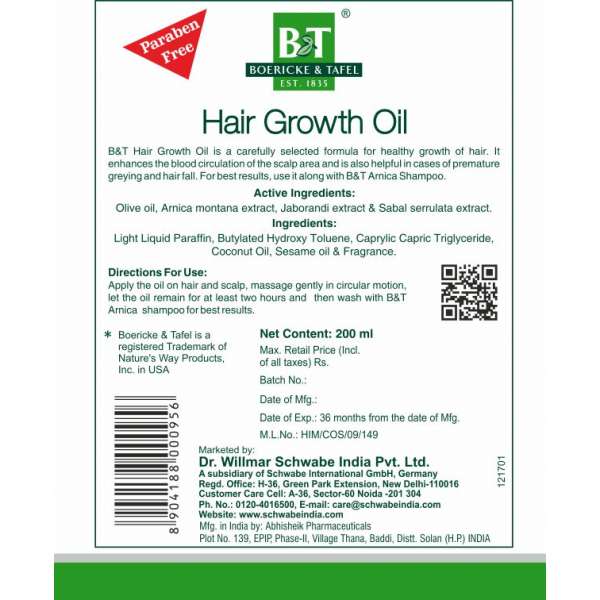   India B&T Hair Growth Oil Hair Oil