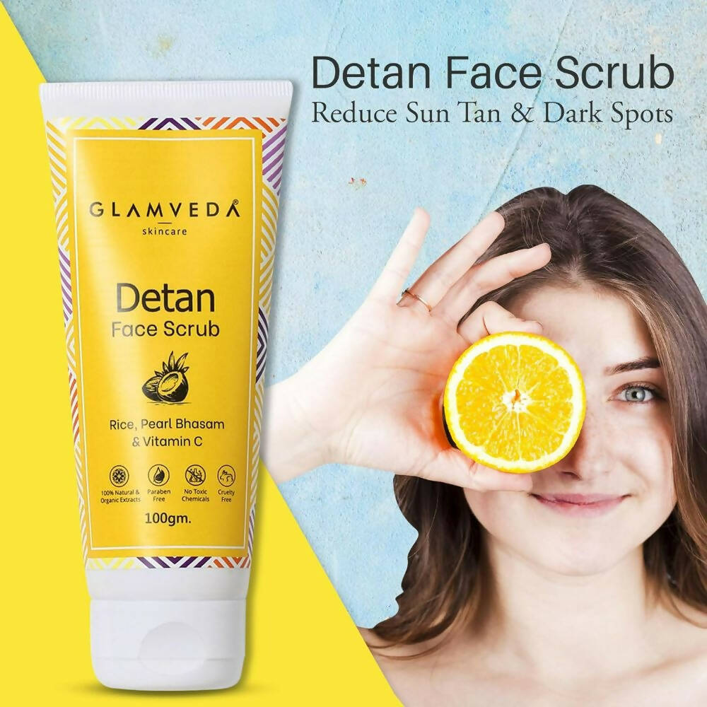Glamveda Detan Face & Body Scrub - Distacart