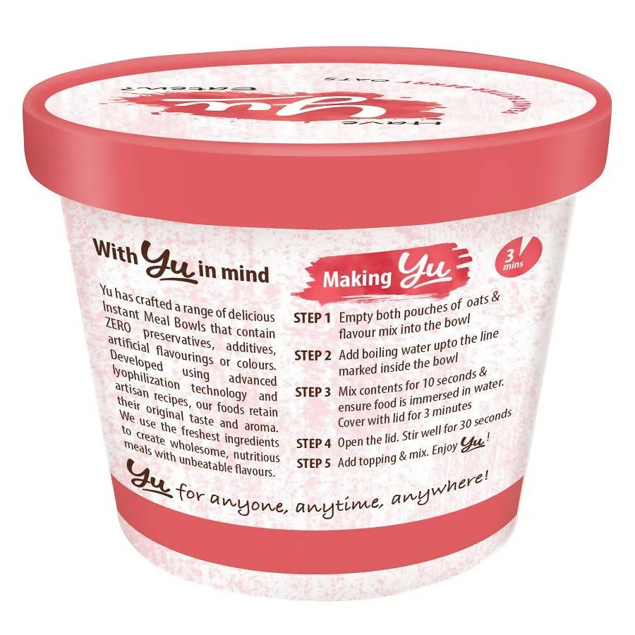 Yu Peanut Butter & Berry Oats - Distacart