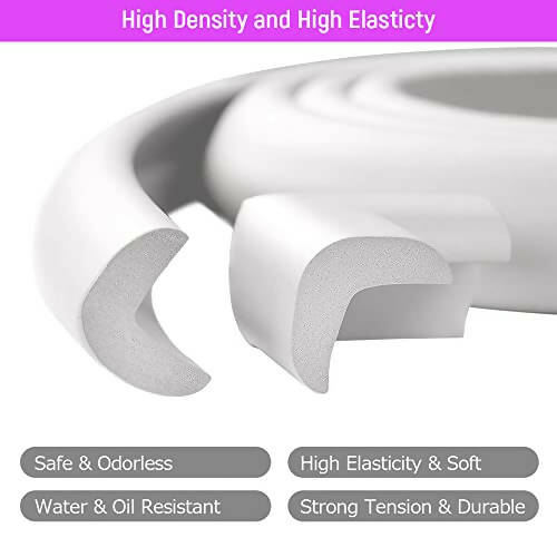 Safe-O-Kid Edge Guards, Baby Proofing Edge 5 Mtr Furniture Edge Bumper Guards, Edge Guard For Baby/ Toddlers, White - Distacart