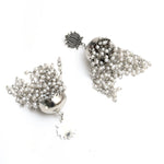 Thumbnail for Mominos Fashion Johar Kamal Lotus Design Earrings With Pearls Jhumkas - Distacart