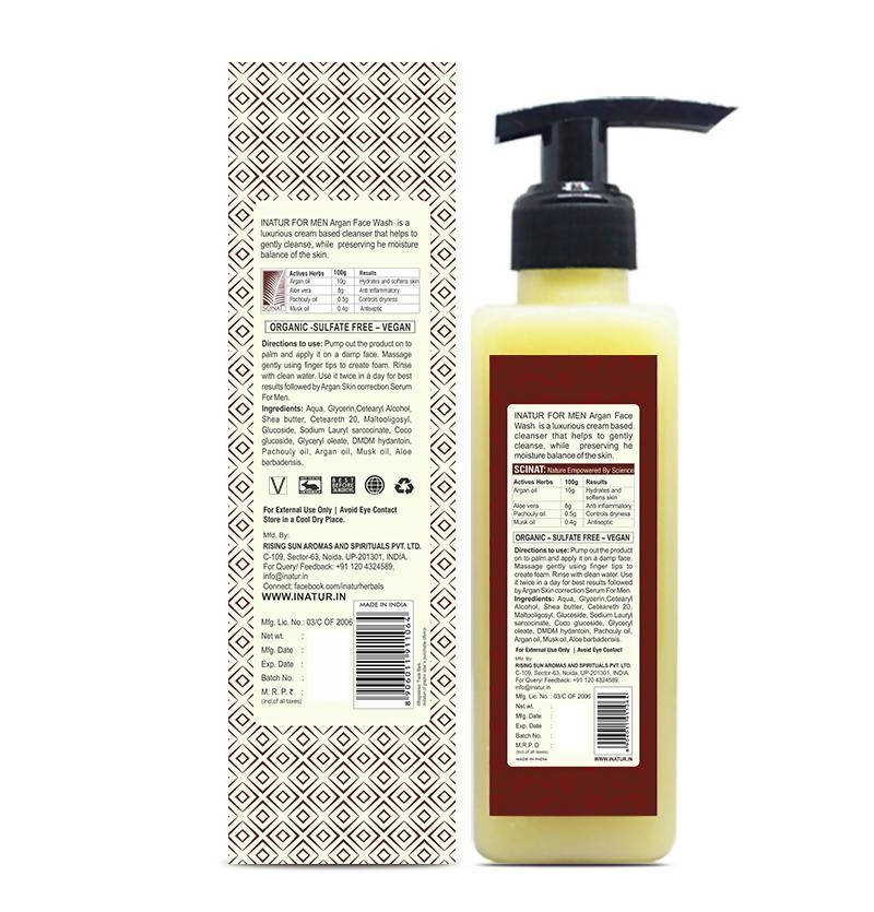 Inatur Argan Face Wash For Men