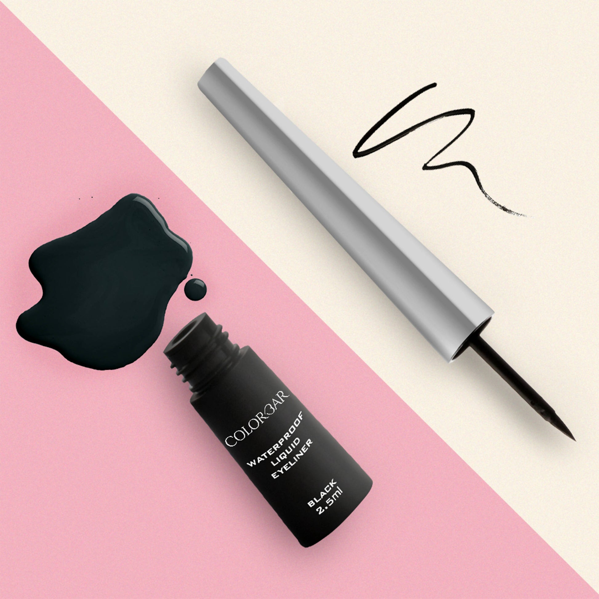 Colorbar Precision Waterproof Eyeliner (With Shiny Silver Cap) Eye Liner Black - Distacart