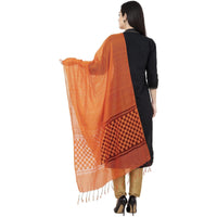Thumbnail for A R Silk Buta Cutting Regular Dupatta Color Orange Dupatta or Chunni