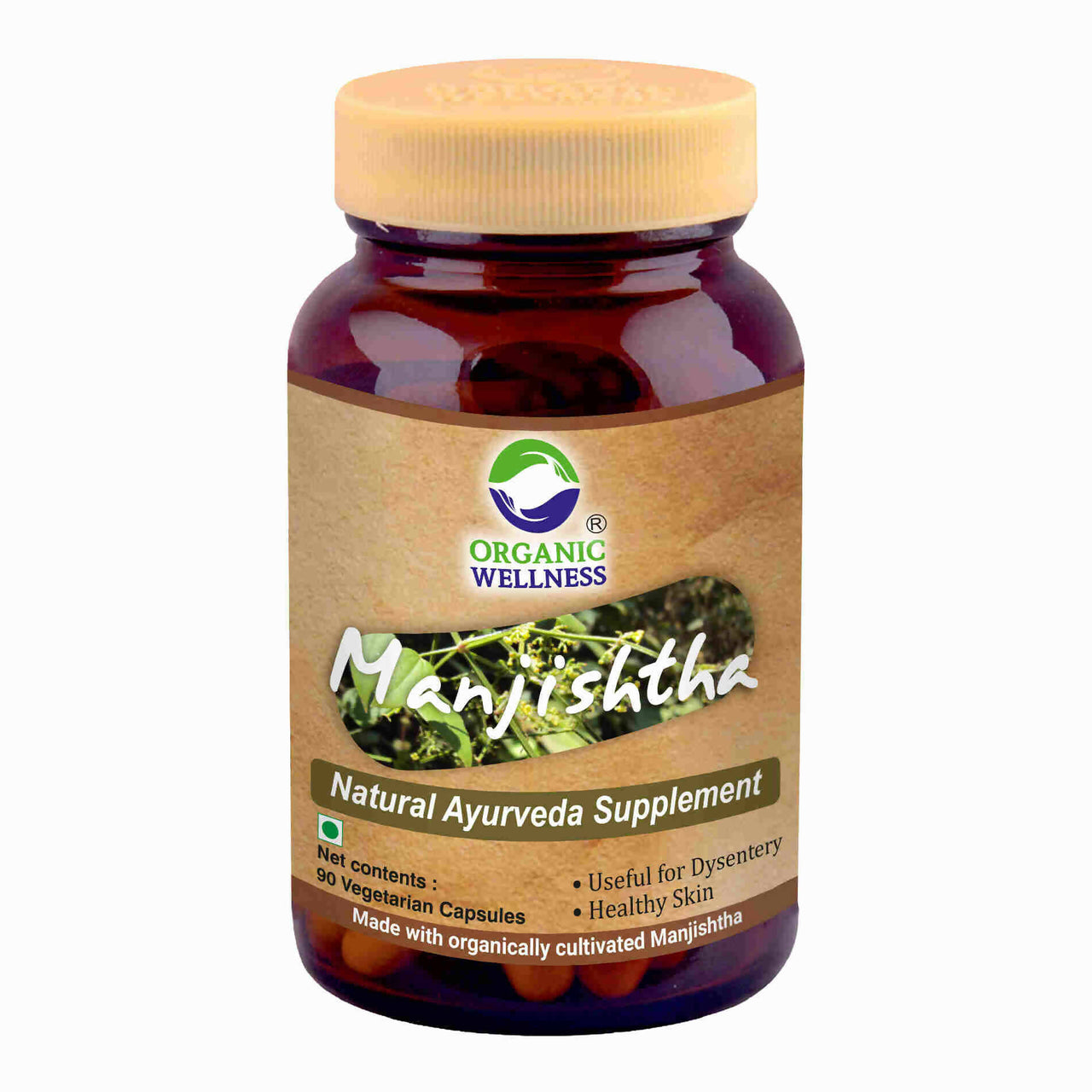 Organic Wellness Manjishtha Vegetarian Capsules - Distacart