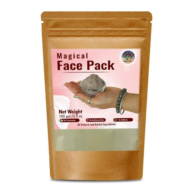 Brown &amp; White Magical Face Pack