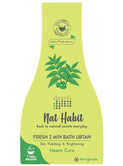 Nat Habit Neem Cure Fresh 2 Min Bath Ubtan - Distacart