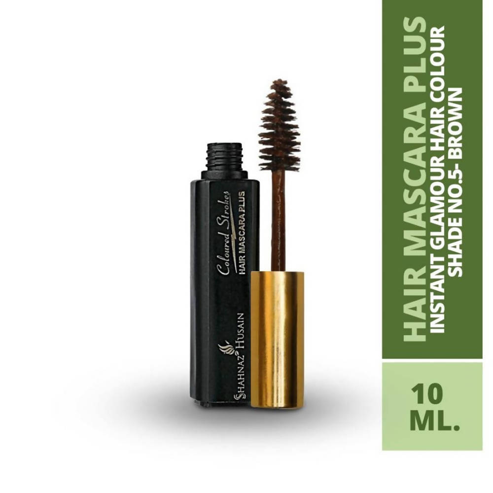 Shahnaz Husain Hair Mascara Plus Shade No.5 - Brown 10 ml