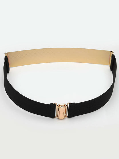 NVR Women Circular Gold Plated Adjustable Broad Belt - Distacart