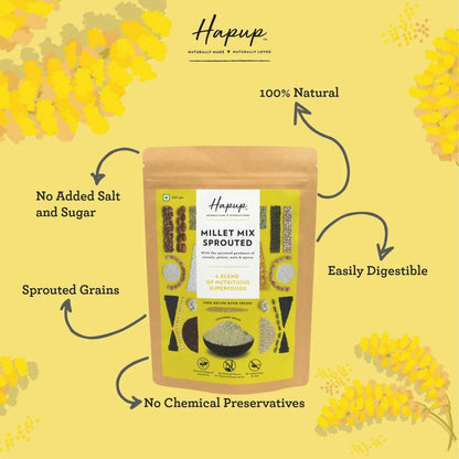 Hapup Millet Mix Sprouted - Distacart