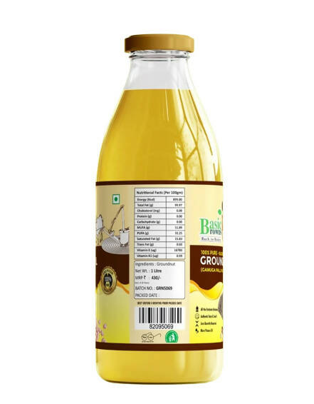 BasicBrowns Bull Driven Groundnut Oil - Distacart