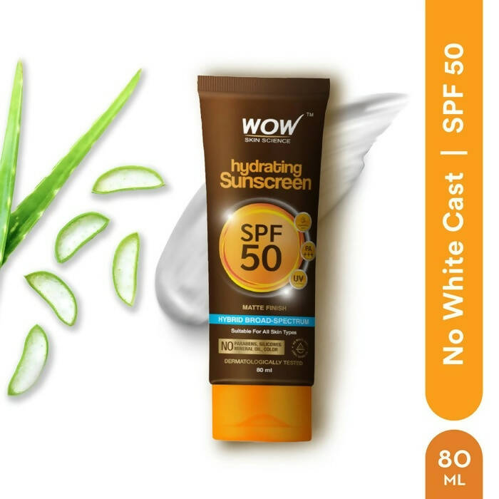 Wow Skin Science Hydrating Sunscreen Spf 50 Pa +++ - Distacart