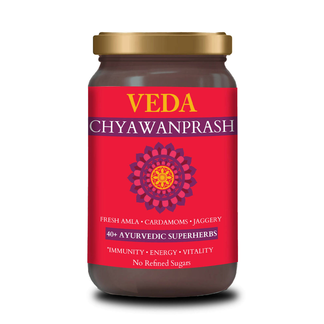 Veda Chyawanprash (Sugar Free) - All Season Jaggery Chyawanprash with Amla & Saffron, Pure & Fresh - Distacart