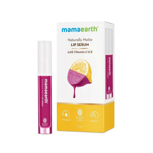 Mamaearth Naturally Matte Lip Serum / Berrydict Magenta
