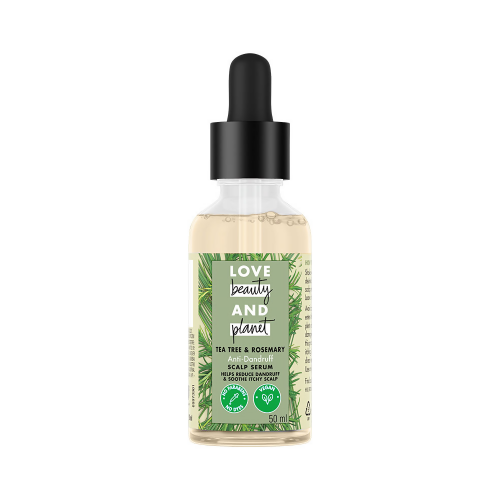 Love Beauty And Planet Tea Tree & Rosemary Anti-Dandruff Scalp Serum - Distacart