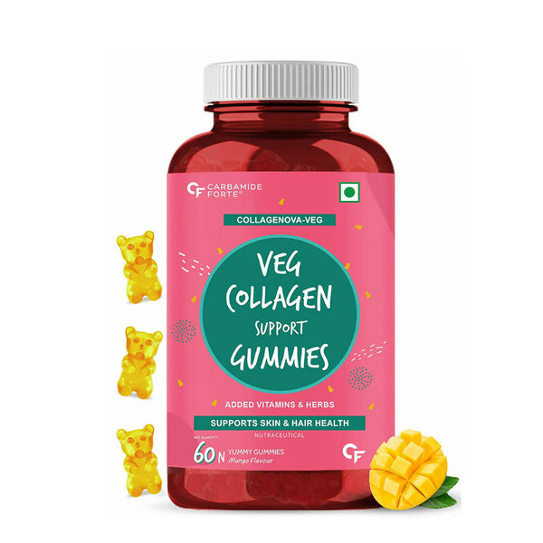 Carbamide Forte Veg Collagen Support Gummies - Mango Flavor - Distacart