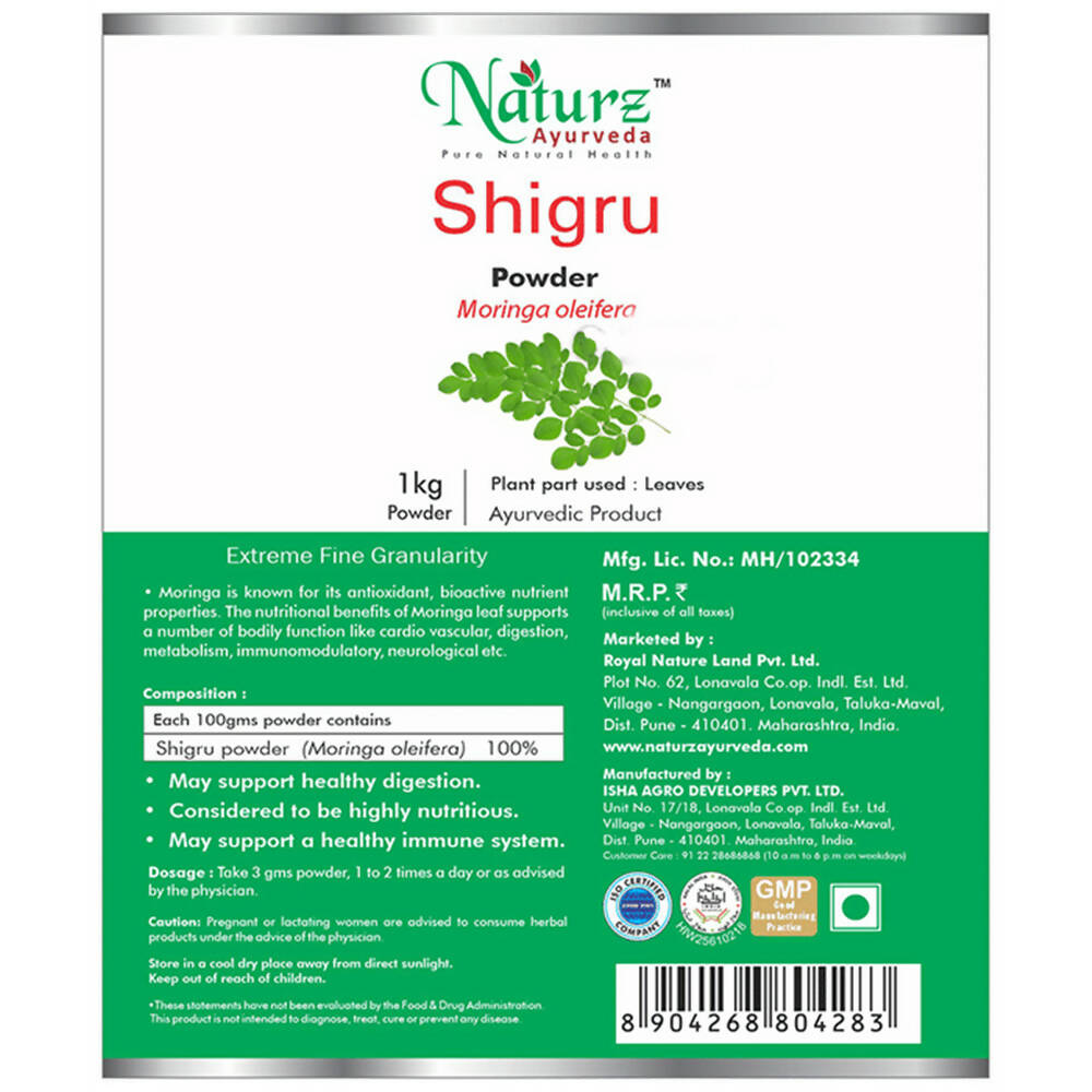 Naturz Ayurveda Shigru Powder - Distacart