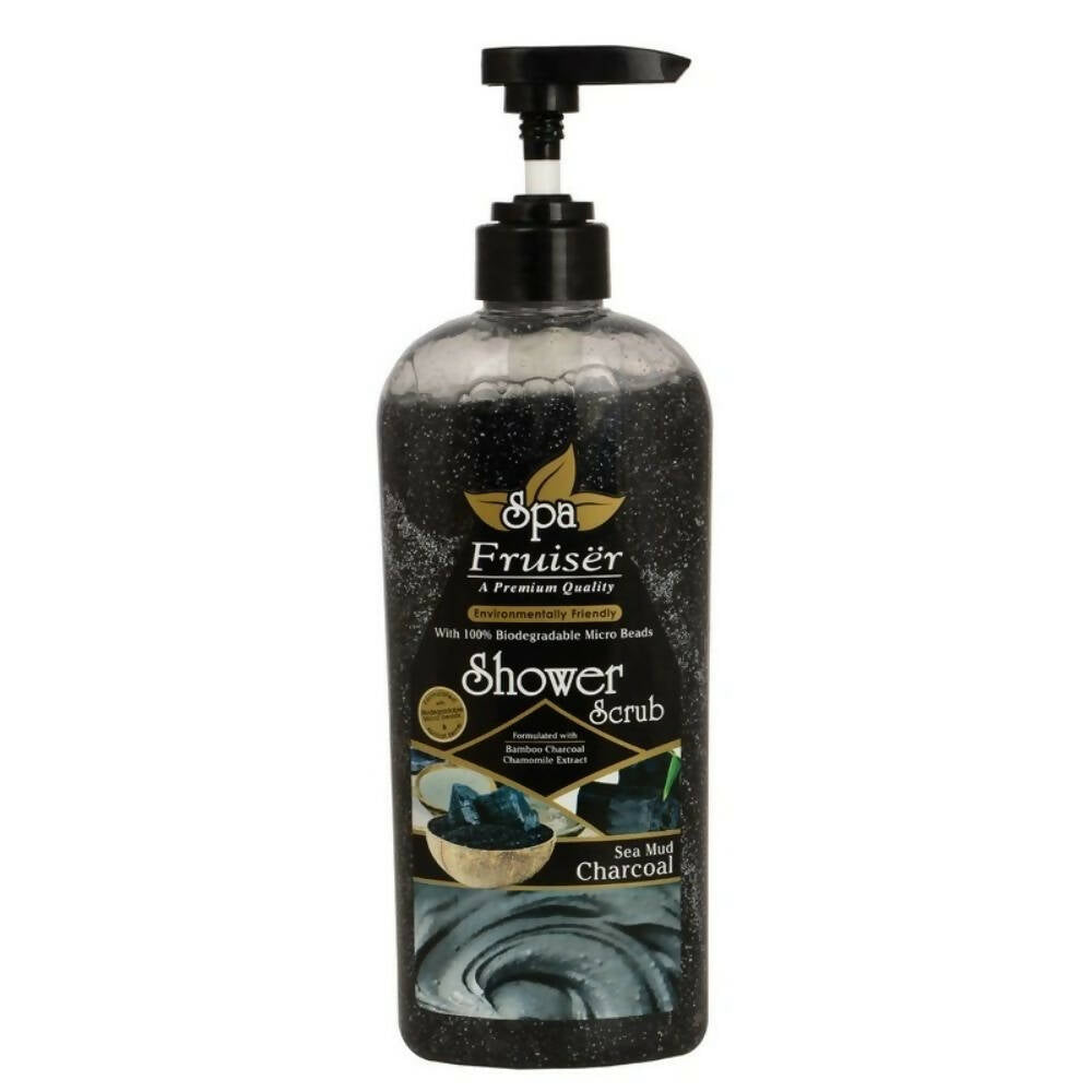 Fruiser Shower Scrub With Sea Mud Charcoal - Distacart