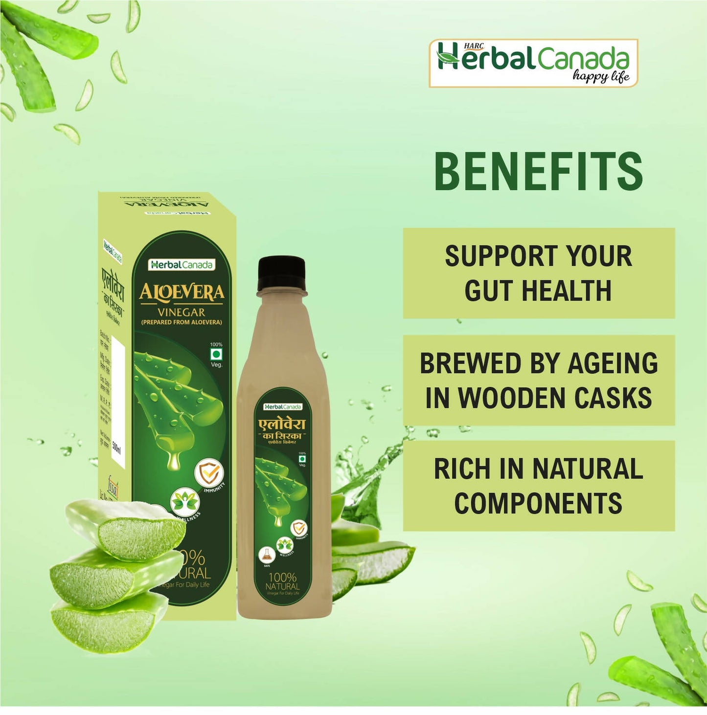 Herbal Canada Aloe Vera Vinegar - Distacart