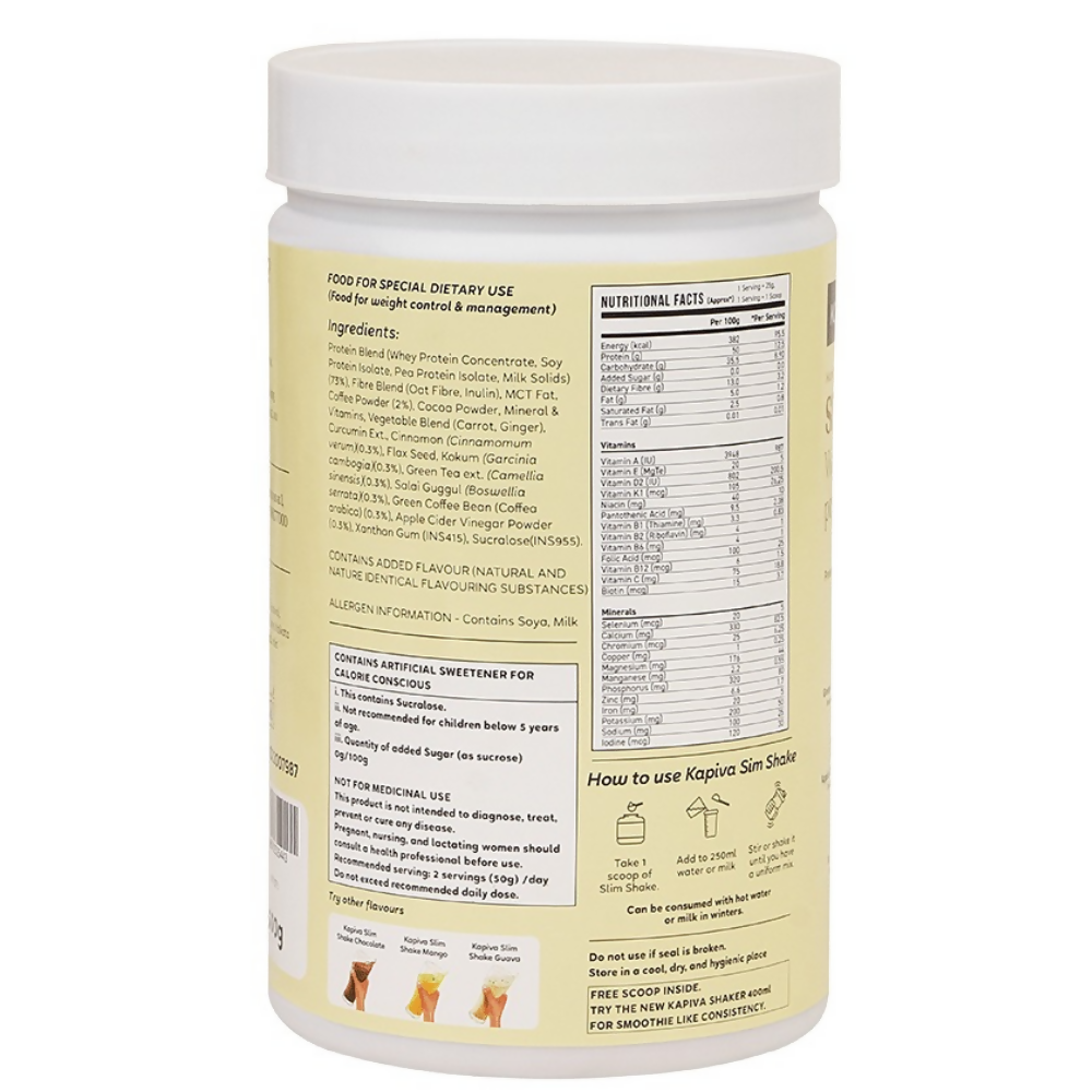 Kapiva Ayurveda Slim Shake Coffee Flavour - Distacart