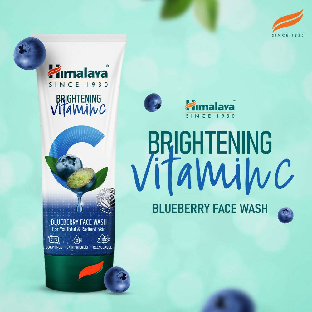 Himalaya Herbals Brightening Vitamin C Blueberry Face Wash - Distacart