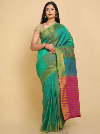 Kalamandir Ikkat Print Multi Color Uppada Party Wear Saree