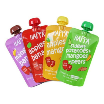 Happa Organic Food for Little one Fruit Puree Stage 3 Combo - Distacart