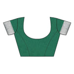 Thumbnail for Vamika Banarasi Jacquard Weaving GreenBlouse