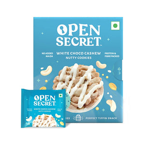 Open Secret White Choco Cashew Nutty Cookies - Distacart