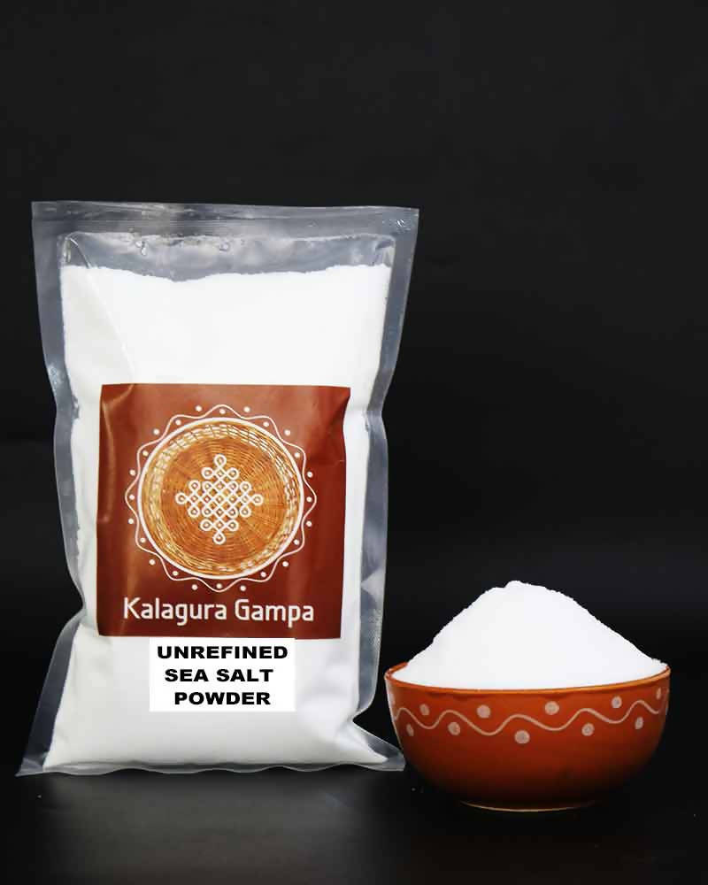 Kalagura Gampa Unrefined Sea Salt Powder (Iodized)
