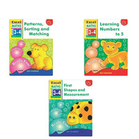 Thumbnail for Excel Maths Early Skills Ages 3 - 4 Years (Set of 3) | Mathematics Book for Kids Nursery | Maths Combo Book Set - Distacart