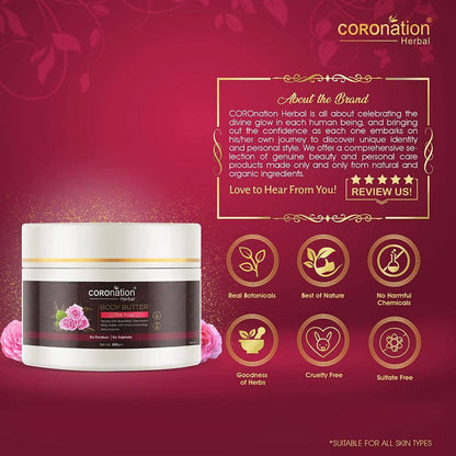 Coronation Herbal Pink Rose Body Butter - Distacart