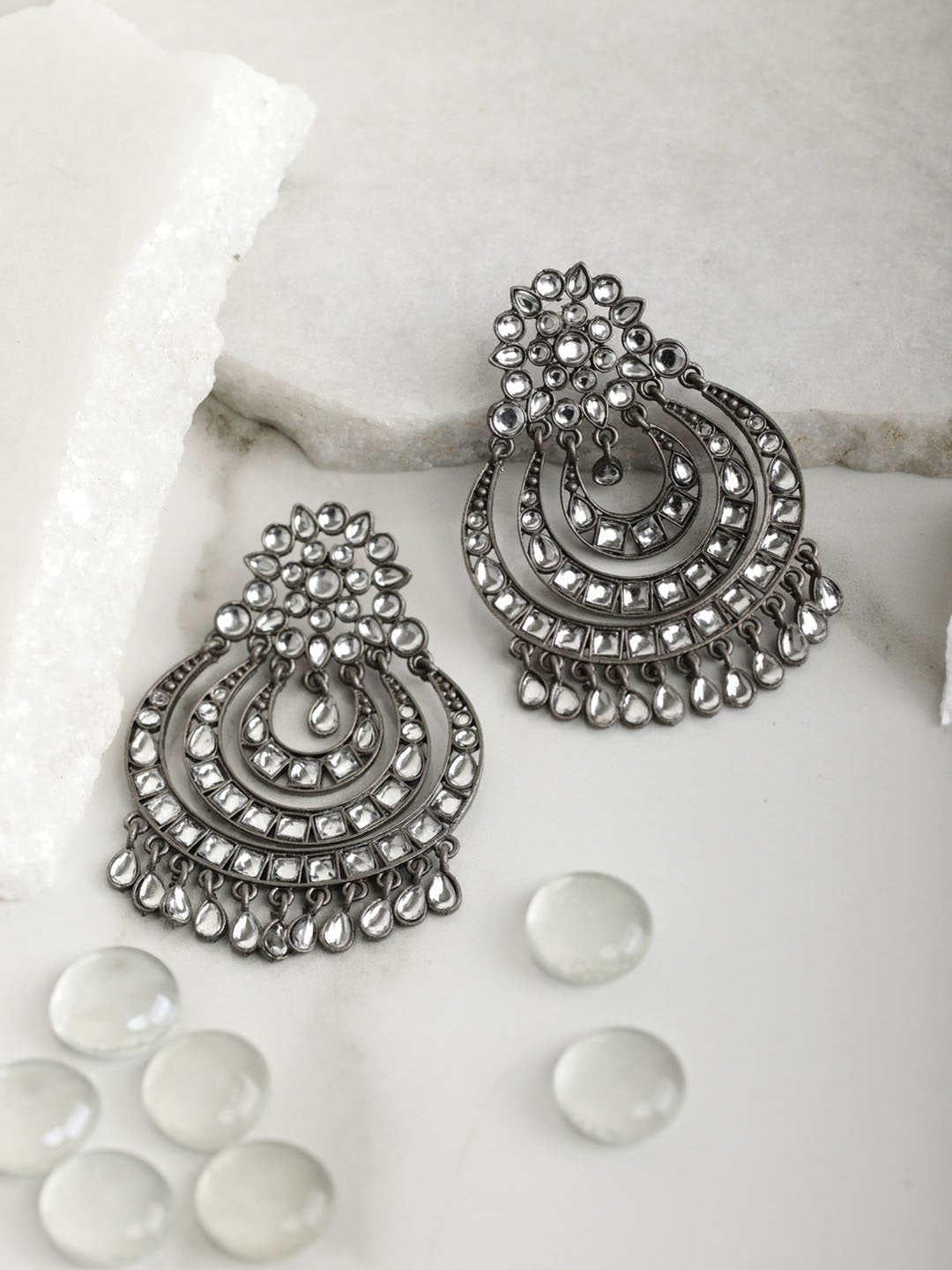 Netra Black Earrings – I Jewels