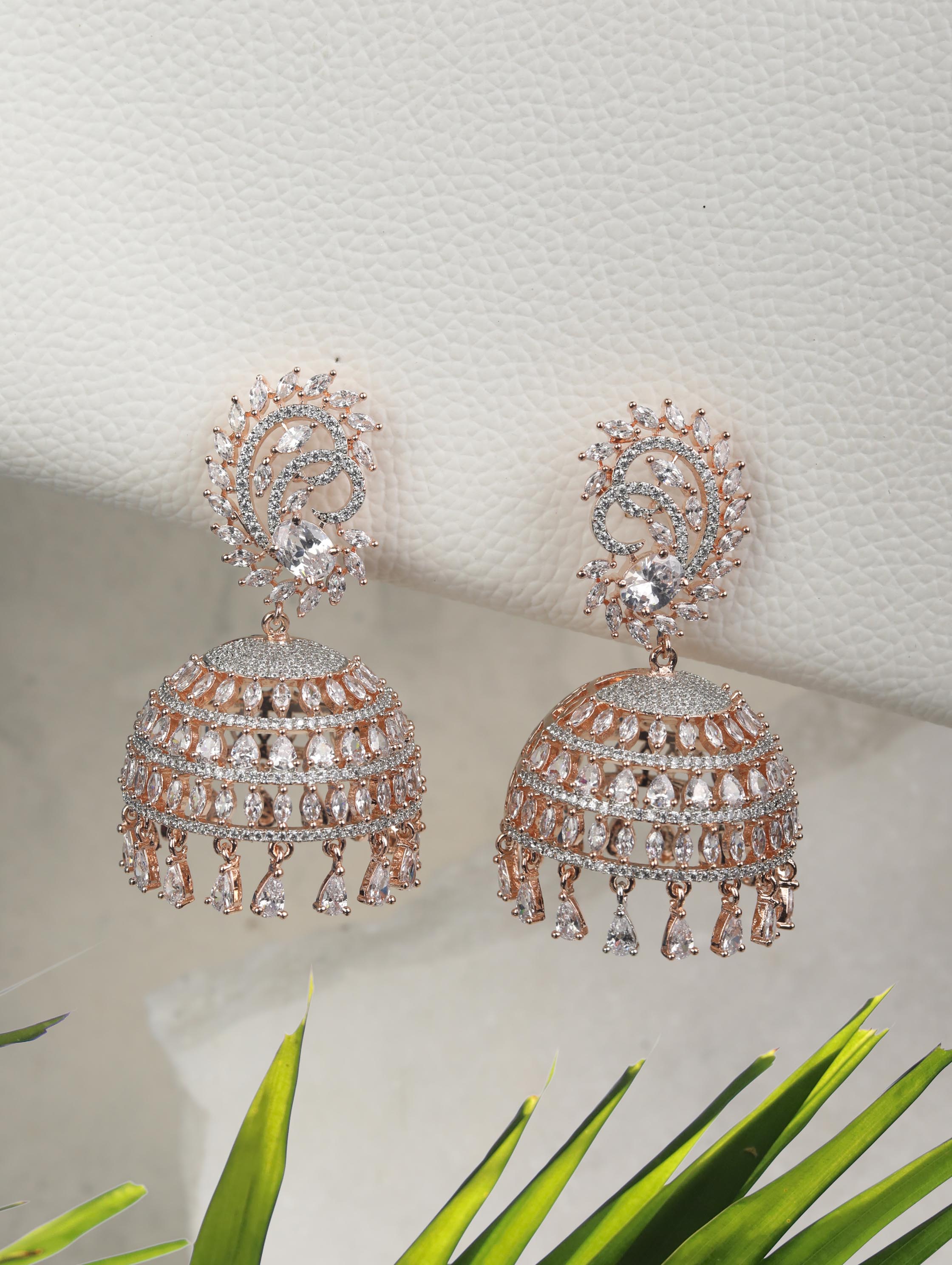 Buy Anamika Round Diamond Jhumka Earrings Online